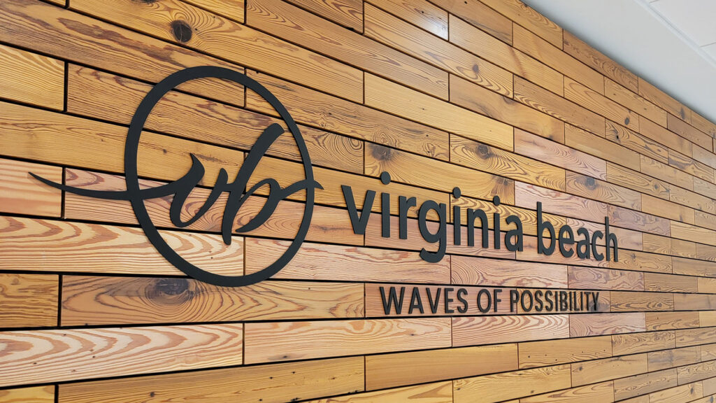 Virginia Beach dimensional sign